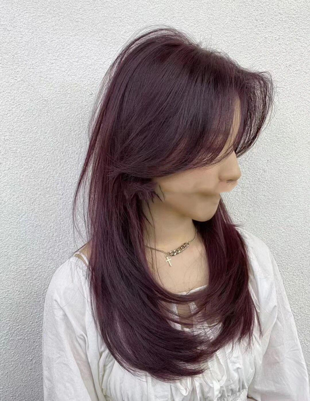 2023流行发色不用漂的黑加仑紫显白神仙发色     2023不用漂的黑加仑