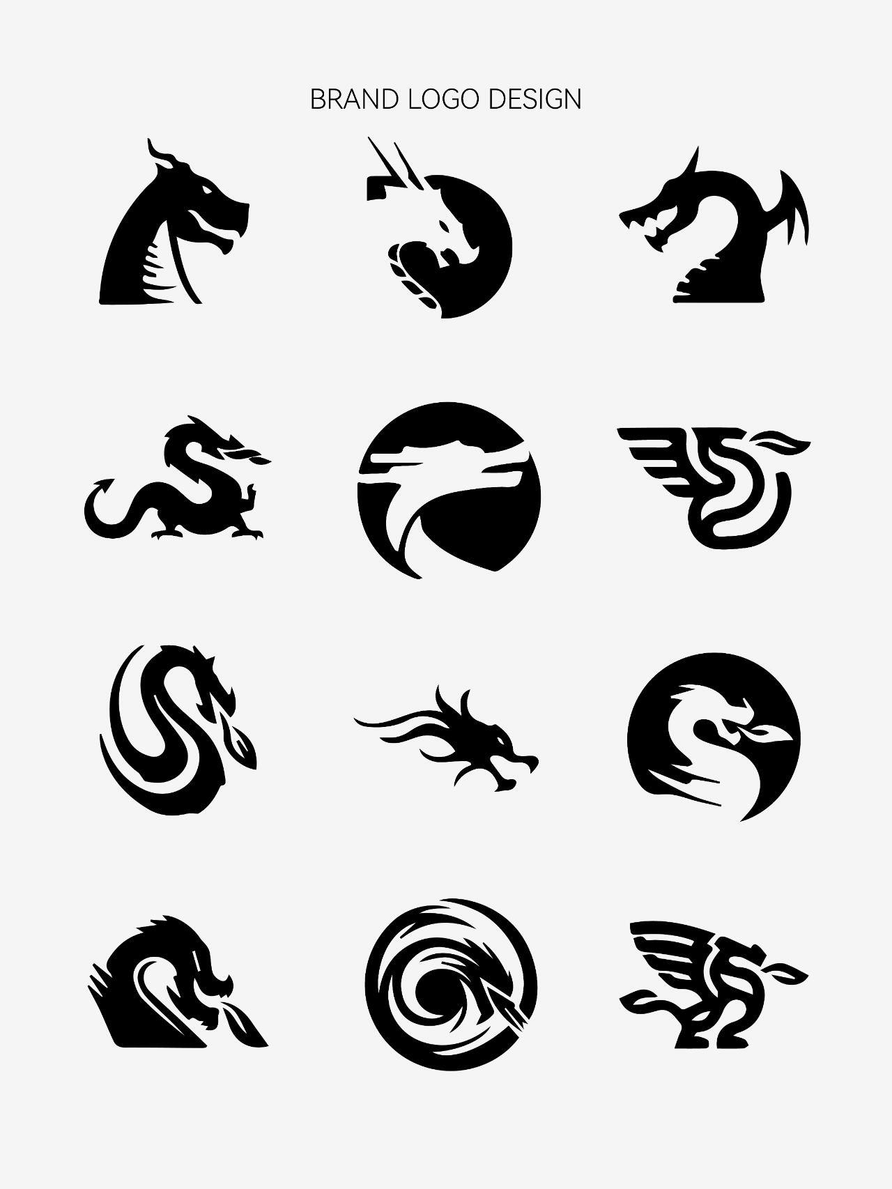 龙的logo设计合集!简约大气!干货收藏!