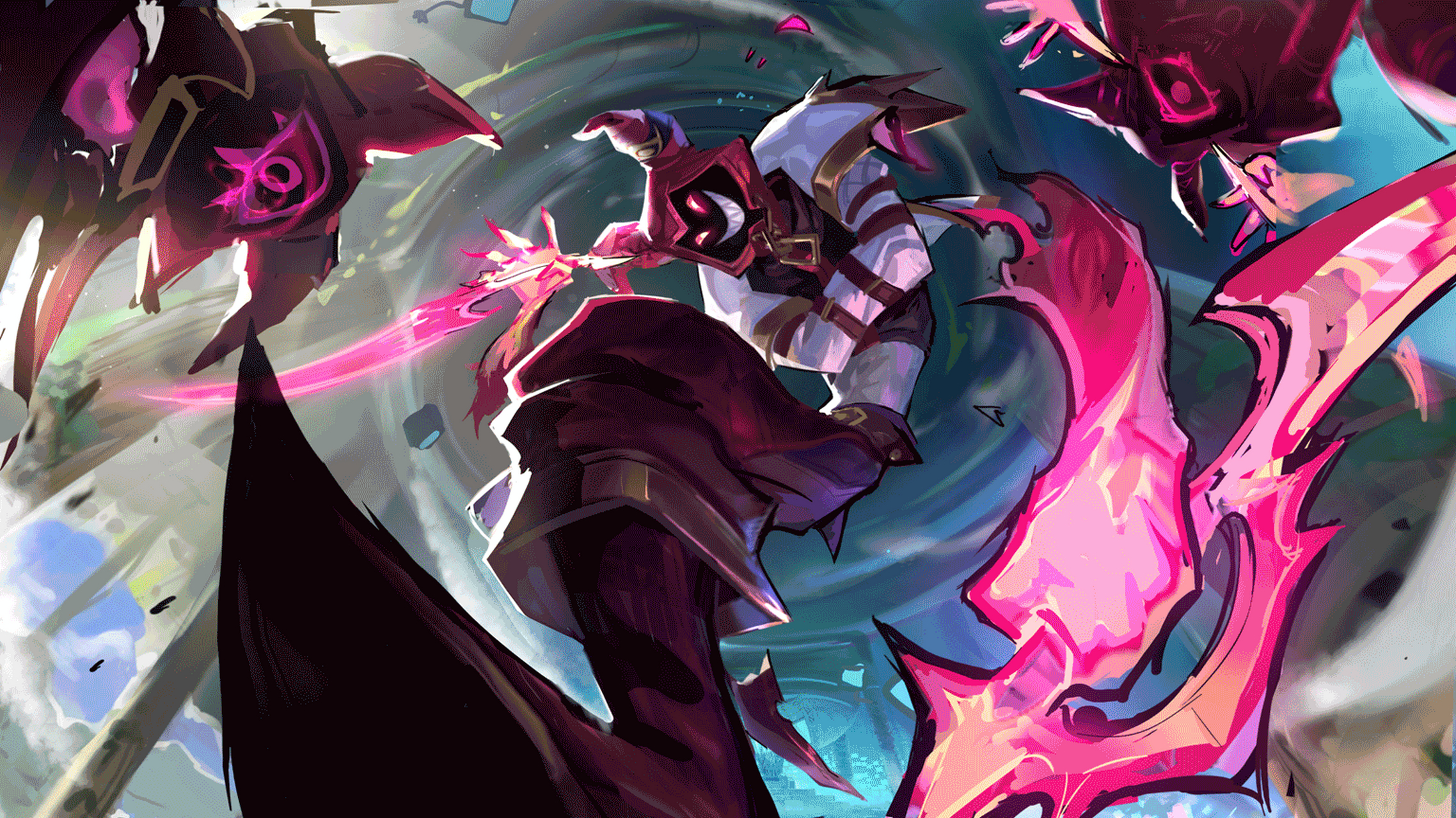 英雄联盟斗魂觉醒#【斗魂觉醒 萨科 绘画草稿】插画师horace hsu分享