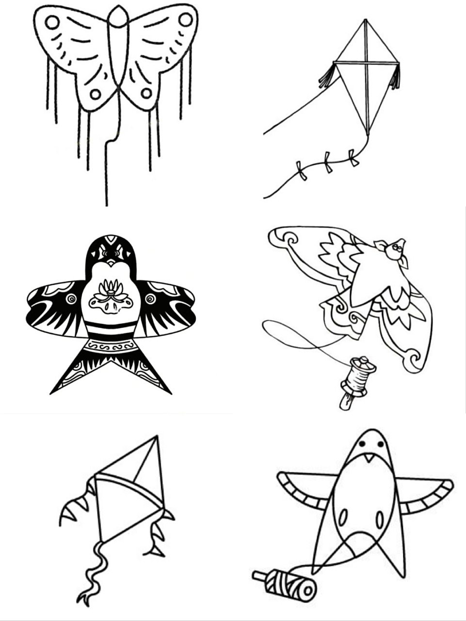 【简笔画】风筝 #简笔画