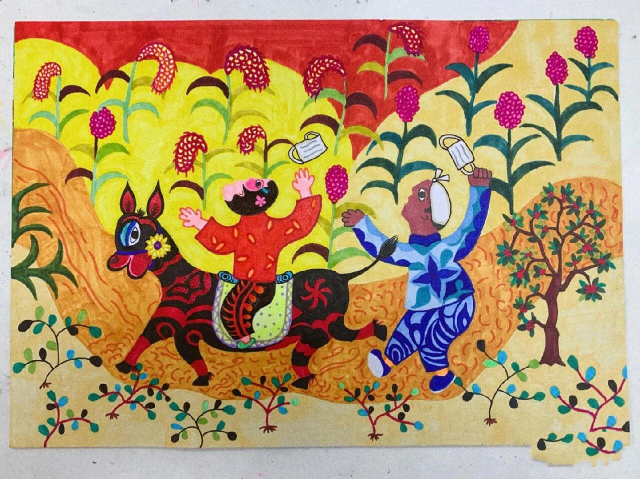 《学画农民画》四下素材