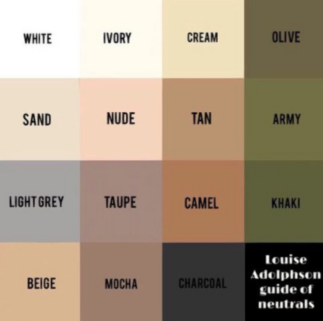 khaki(卡其色)到底是什么颜色?