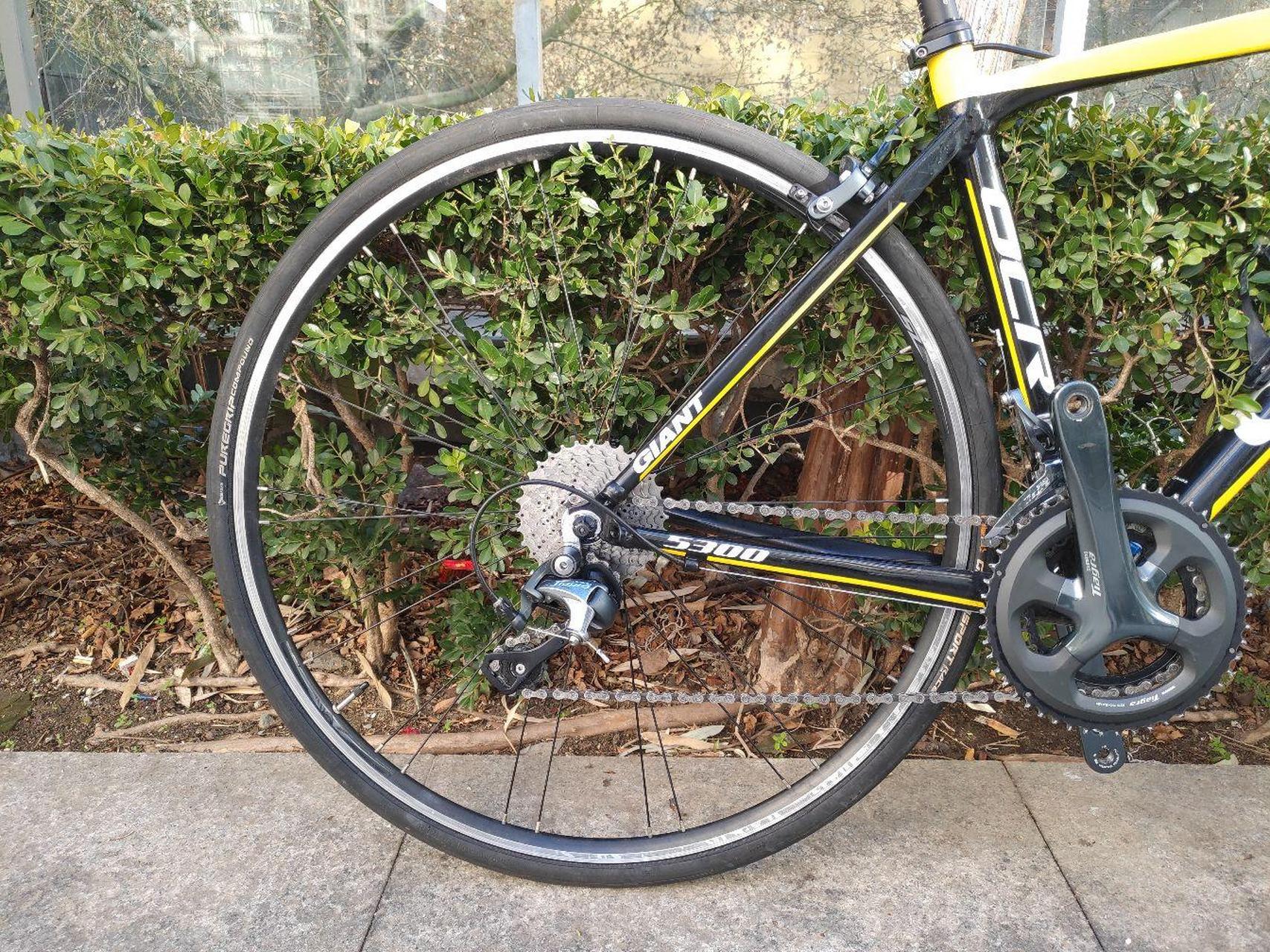 捷安特ocr,5300铝合金公路车升级4700套件20速!