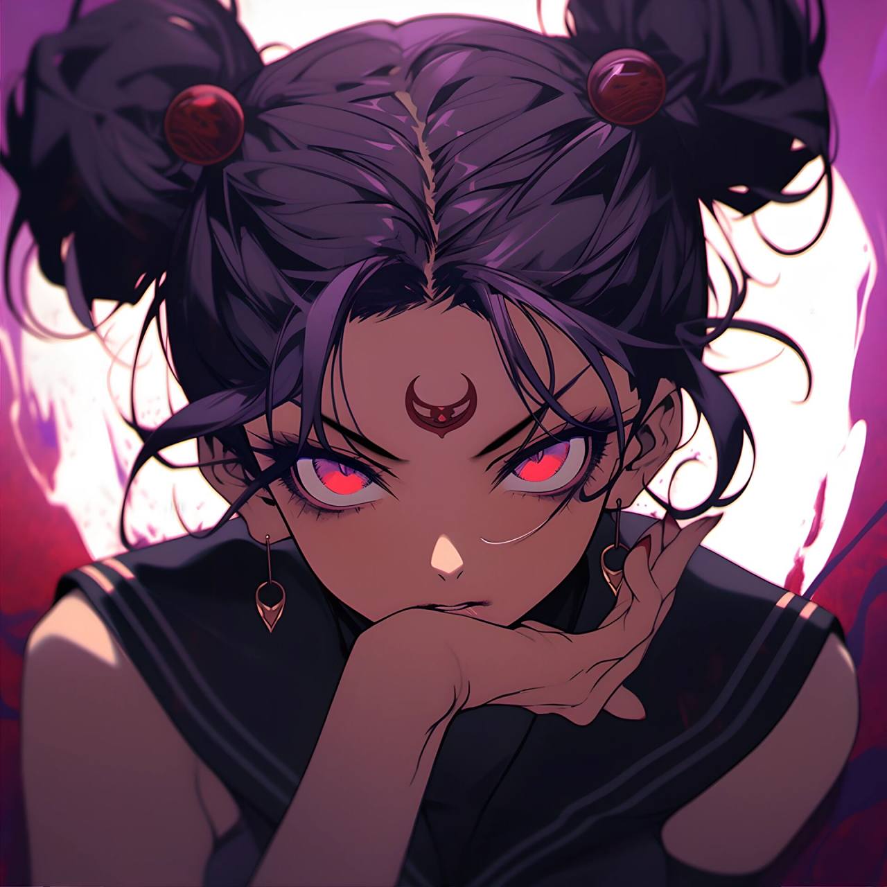 复古旧漫|反派迷人姐姐·女生头像           图片由mewxai生成