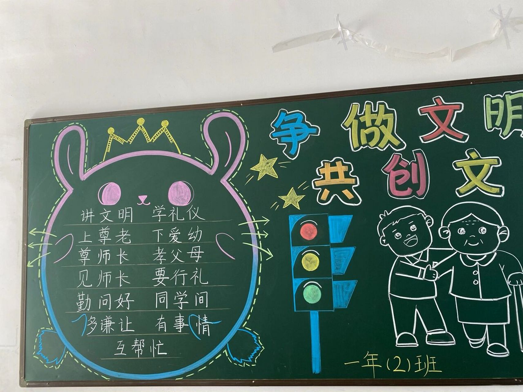 文明校园黑板报