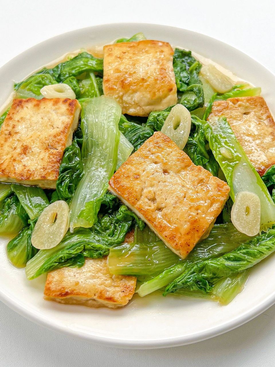 小白菜炒豆腐|低脂低卡,营养美味超快手炒菜 简单又快手,新手小白也能