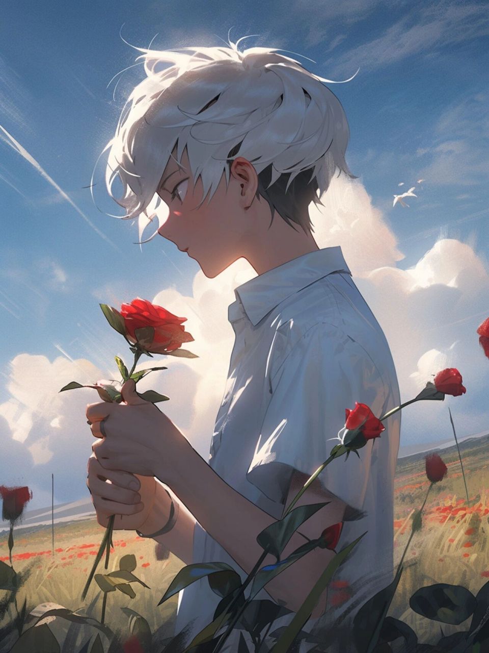 山茶花读不懂白玫瑰(附咒语) very nice bust portrait.