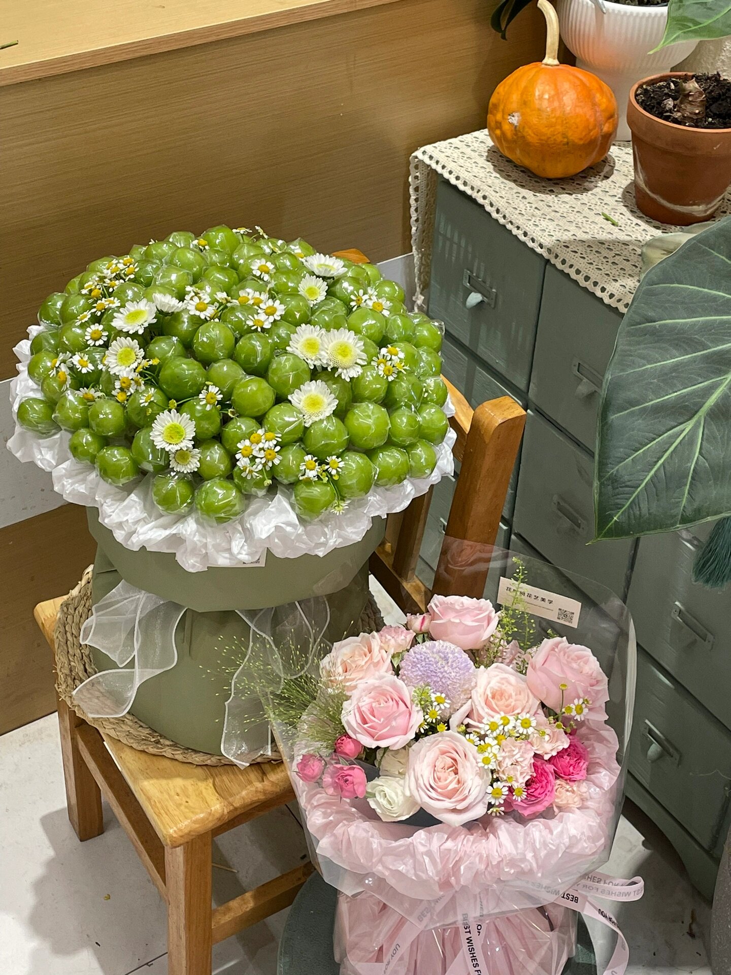 阳光玫瑰葡萄花束