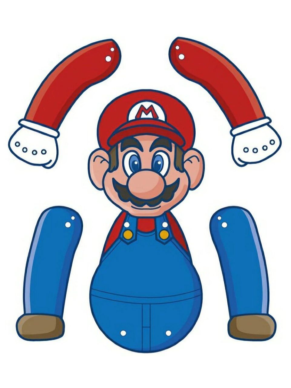 day16 可动纸片人儿 超级马里奥 图纸