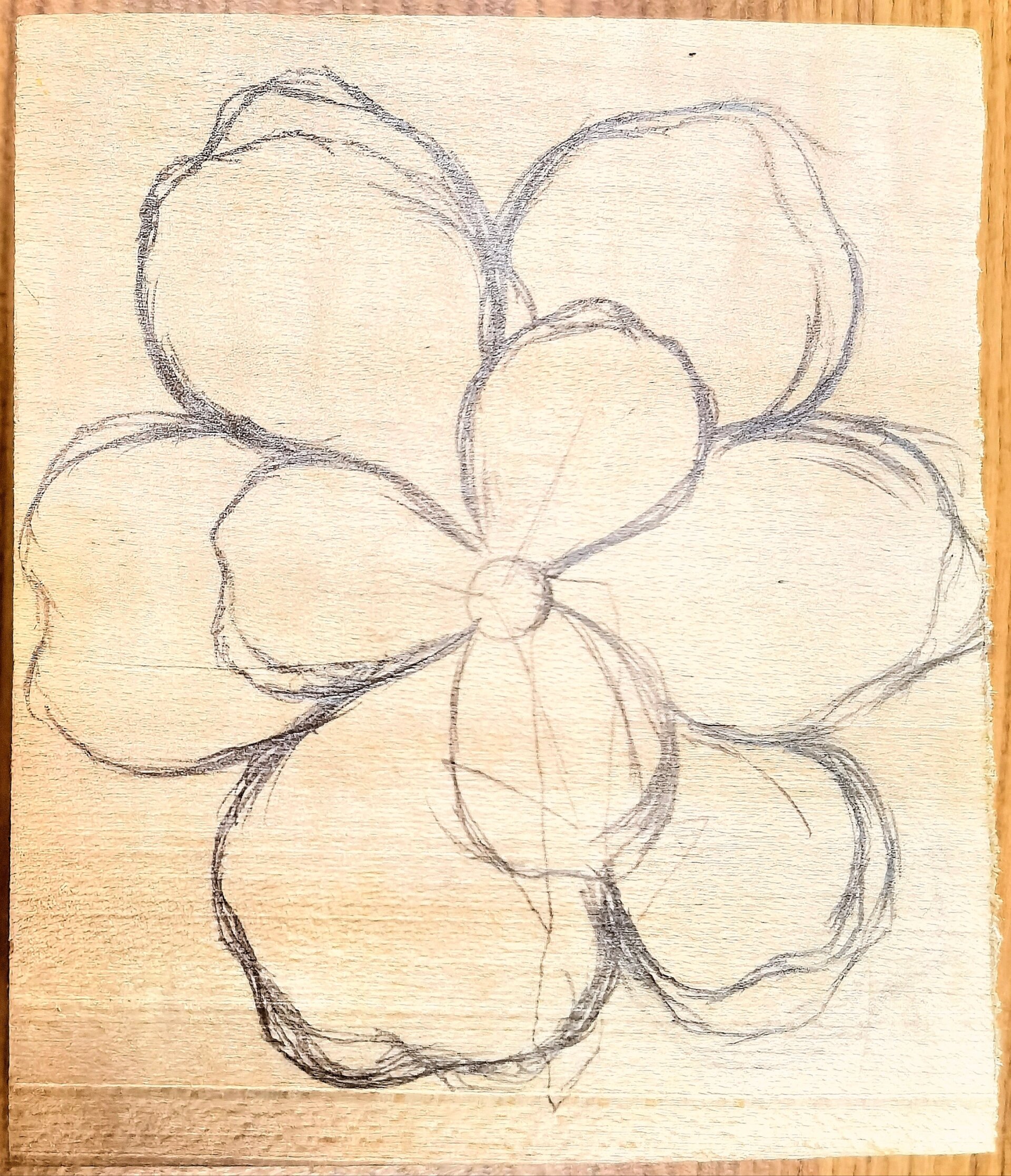 木雕花朵过程分解,第一阶段