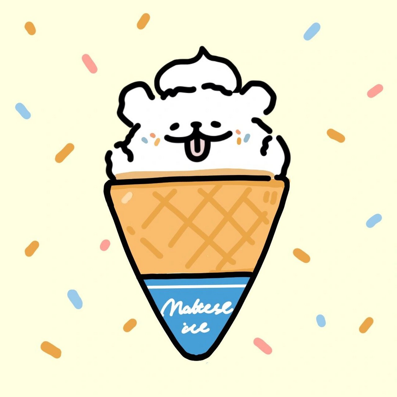 食物特辑 | 可爱线条小狗勾系列～ 需要原图的小可爱们私信我鸭! 非原