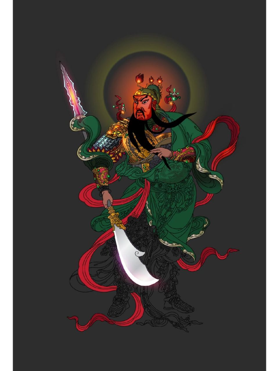 发几张关老爷壁纸