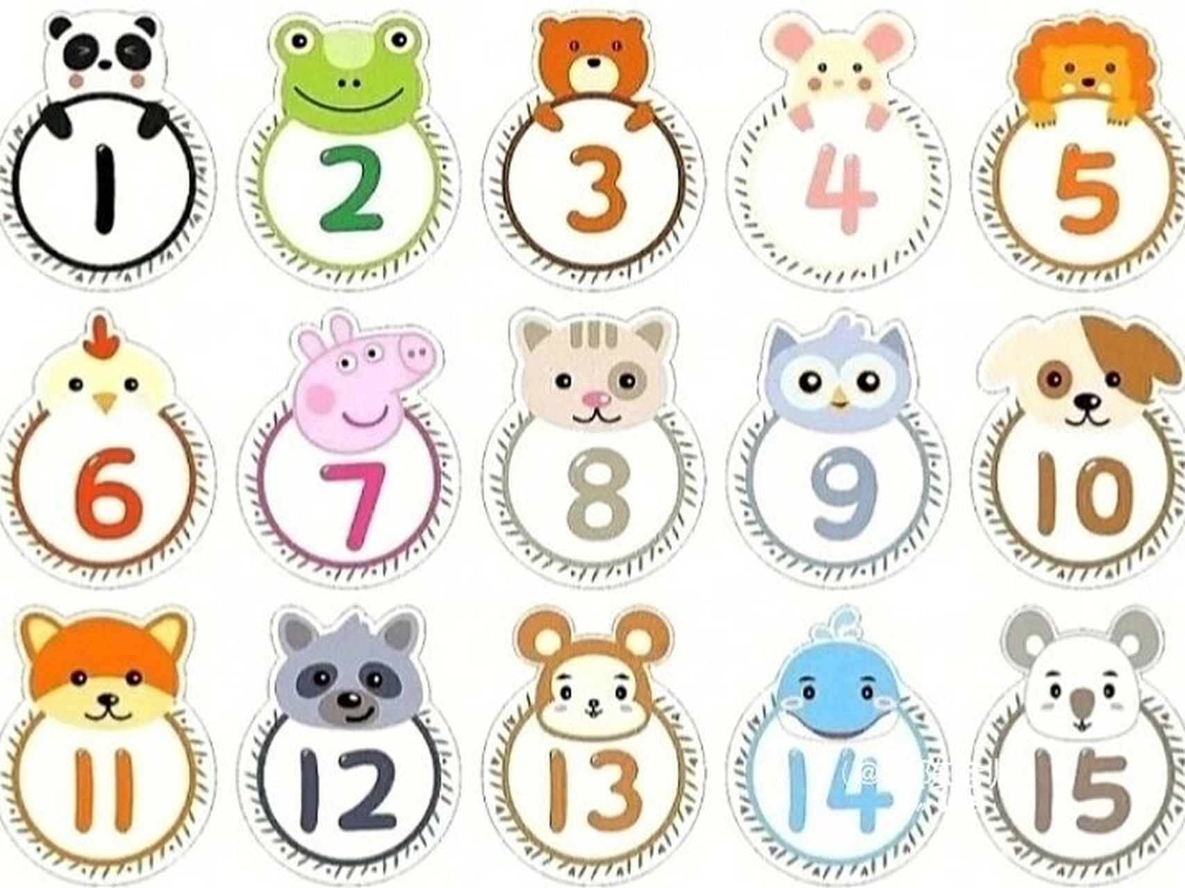 幼儿园手工区动物数字环创素材 #幼师# #幼儿园# #幼儿园手工# #幼儿