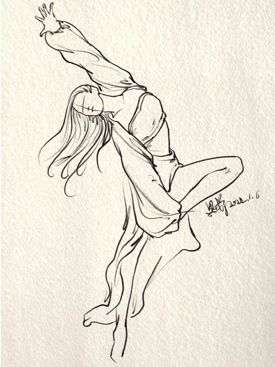 ☀️动态速写|🚩分享一组舞蹈动态速写写生 喜欢收藏哦❤️