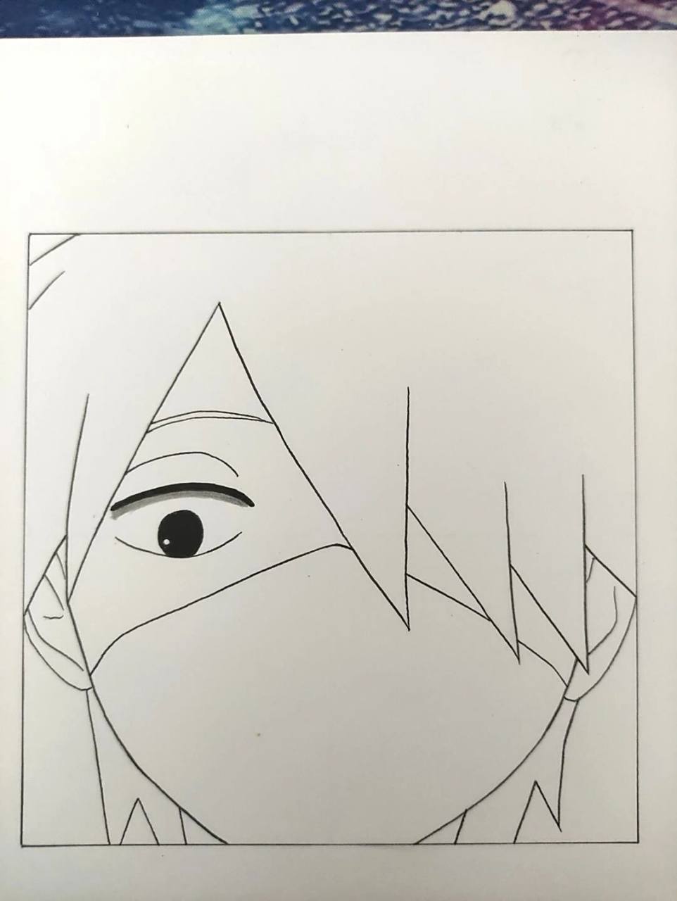 教你画卡卡西 .