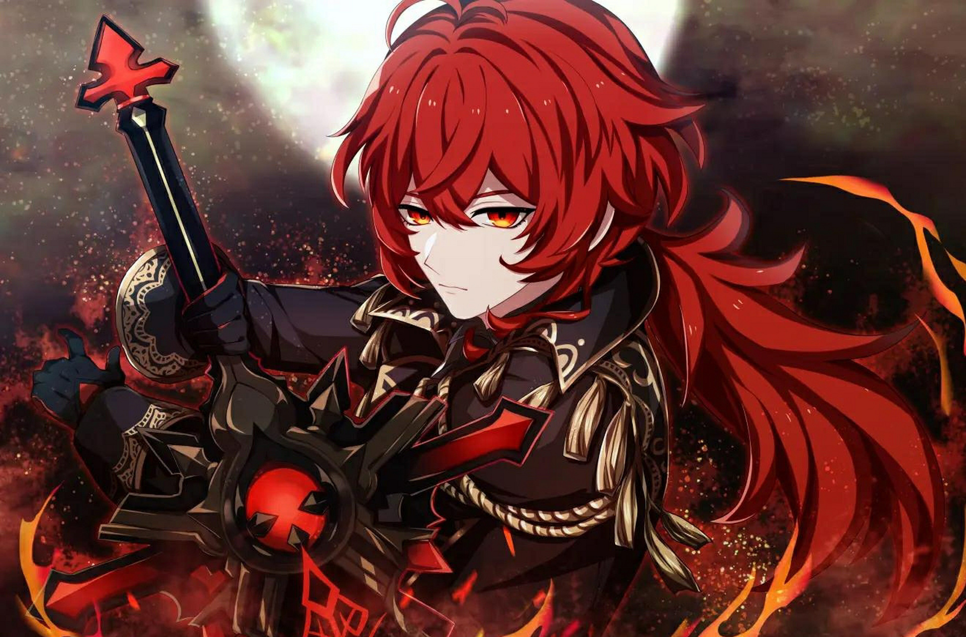 原神精美壁纸分享「迪卢克」 来源:荞荞荞麦面 	 有饱饱要迪卢克,来啦