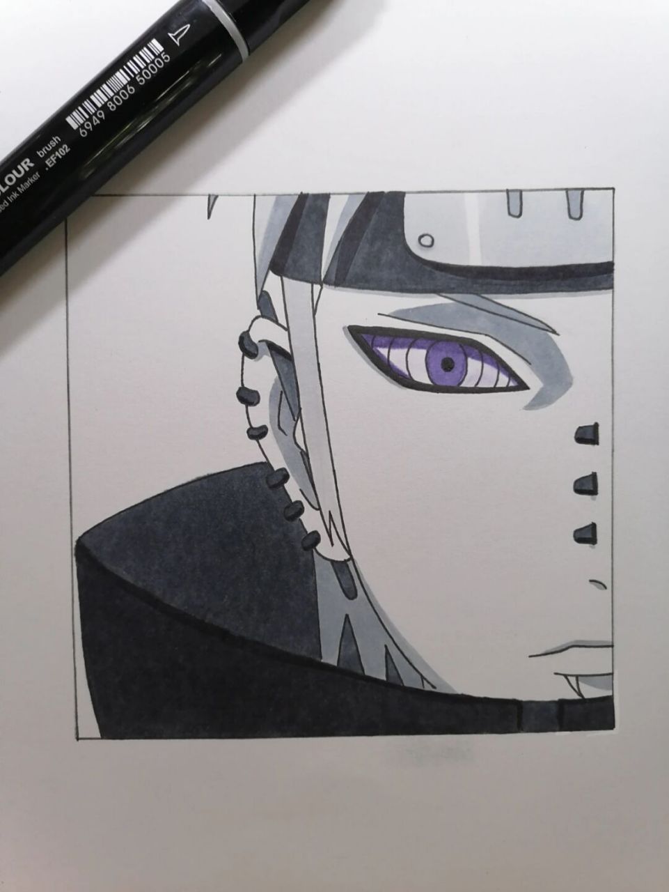 佩恩教程 #火影忍者# #佩恩# #手绘