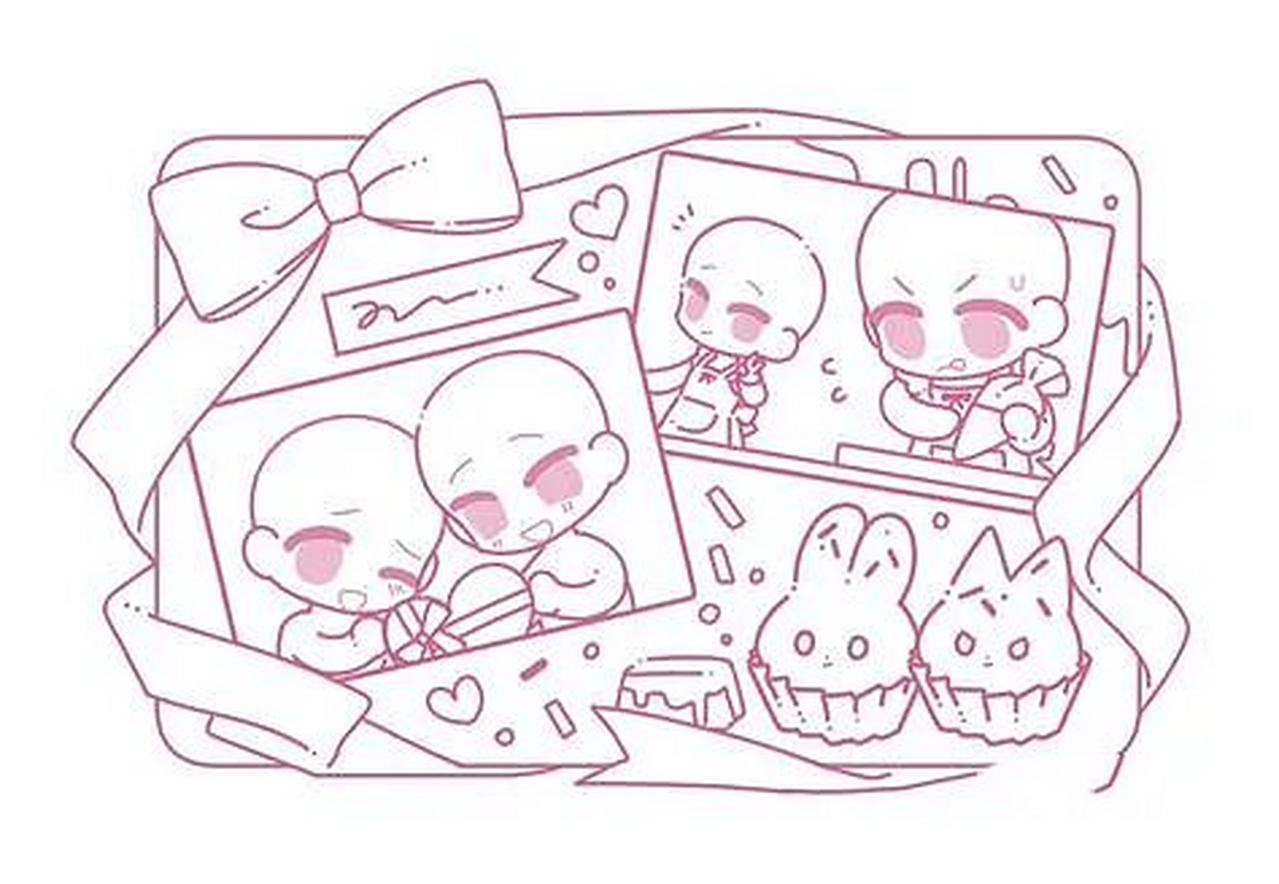 绘画素材  | q版人物模板