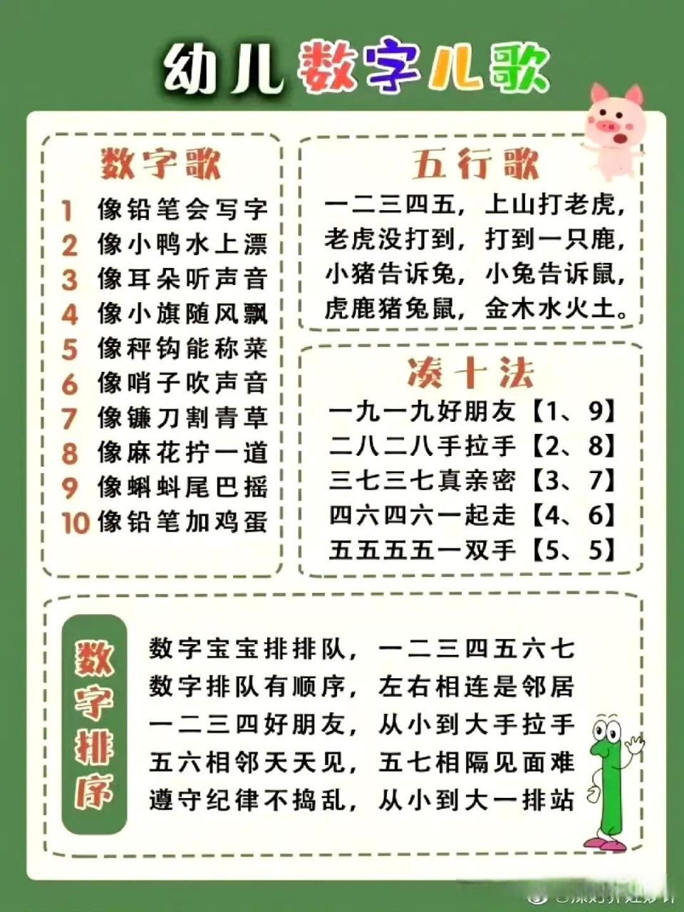 让孩子喜欢数学的数字儿歌