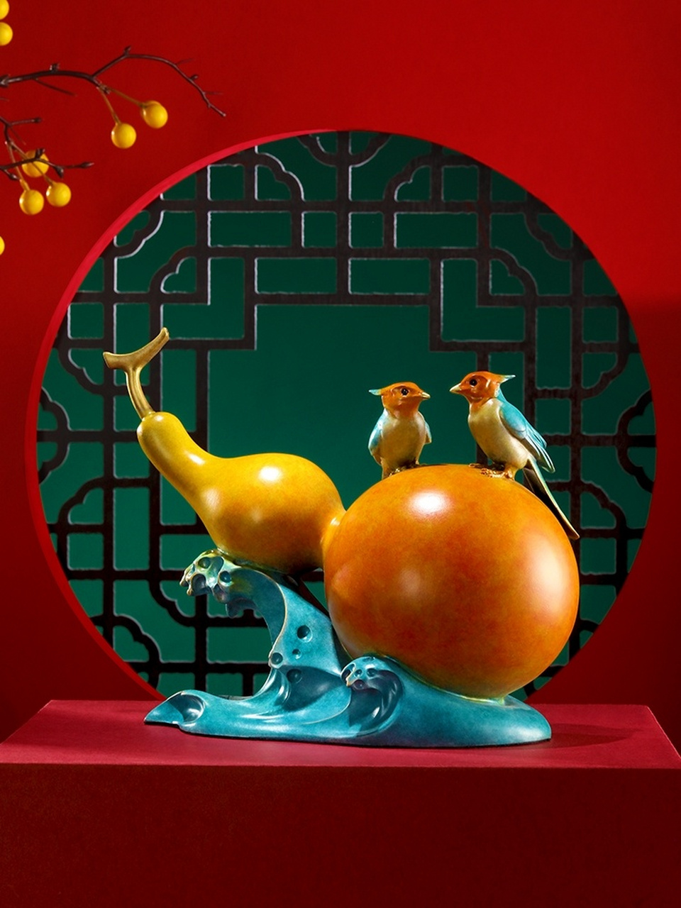 今日分享|胡福记《福禄欢喜》摆件.