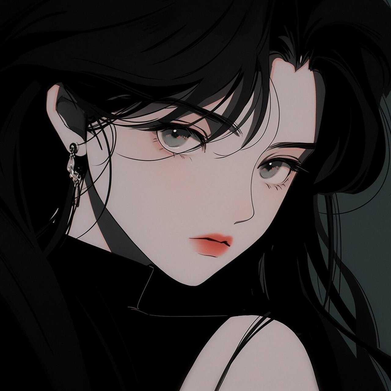 旧漫头像|黑白拽拽酷女孩你爱吗?