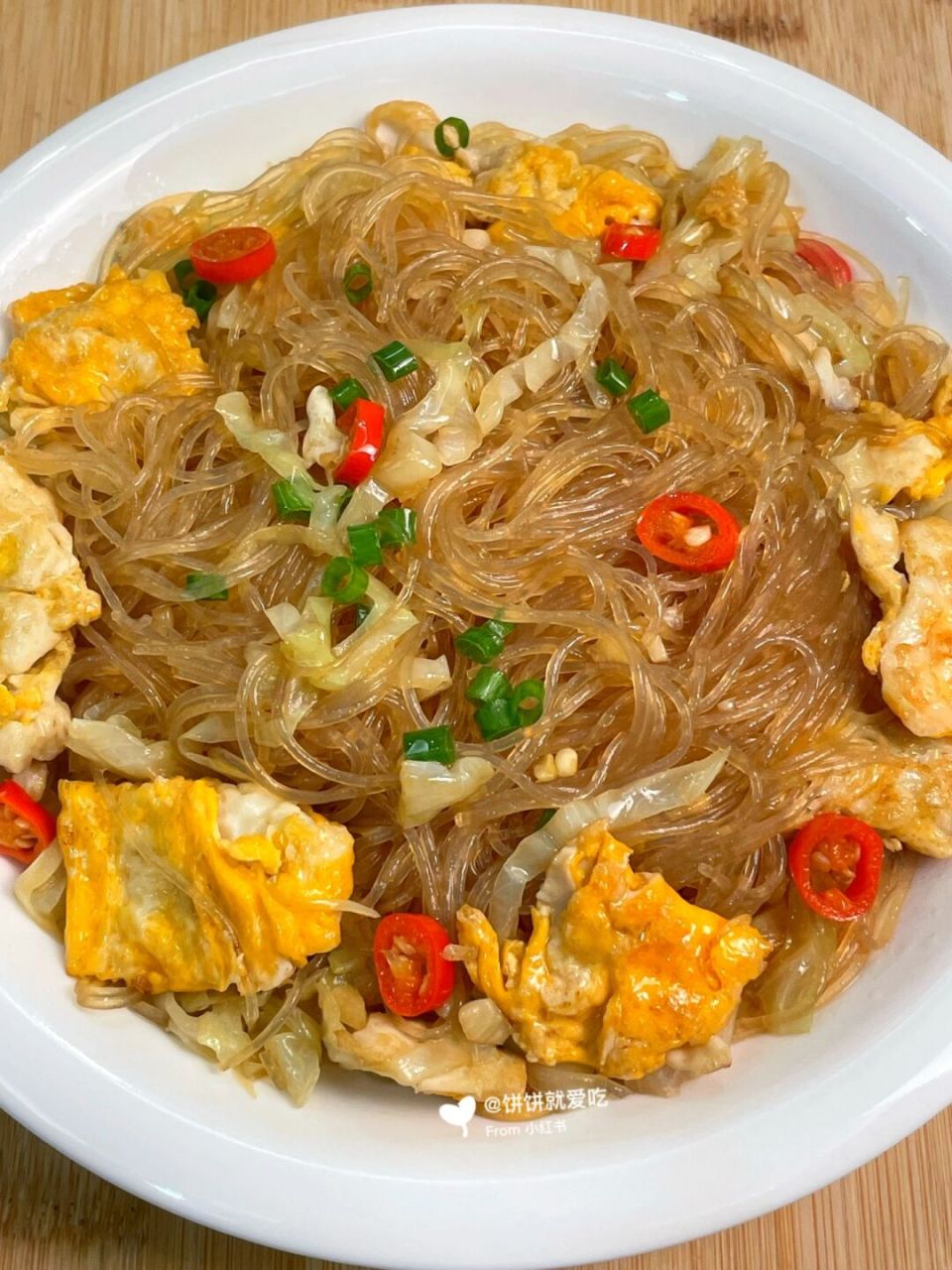 包菜鸡蛋炒粉丝这样做真的太香了! 味道鲜美,还可以直接当主食!