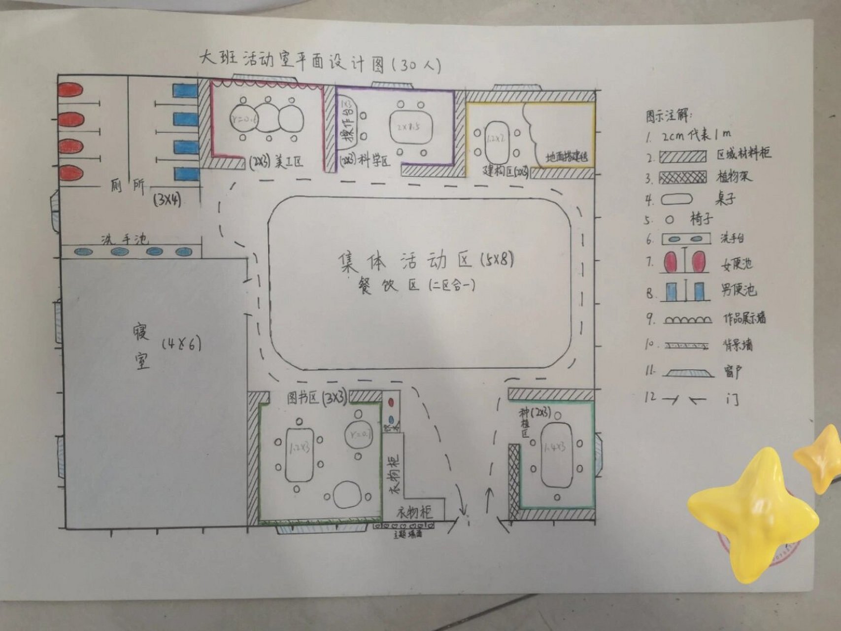 活动室区域设计平面图图片