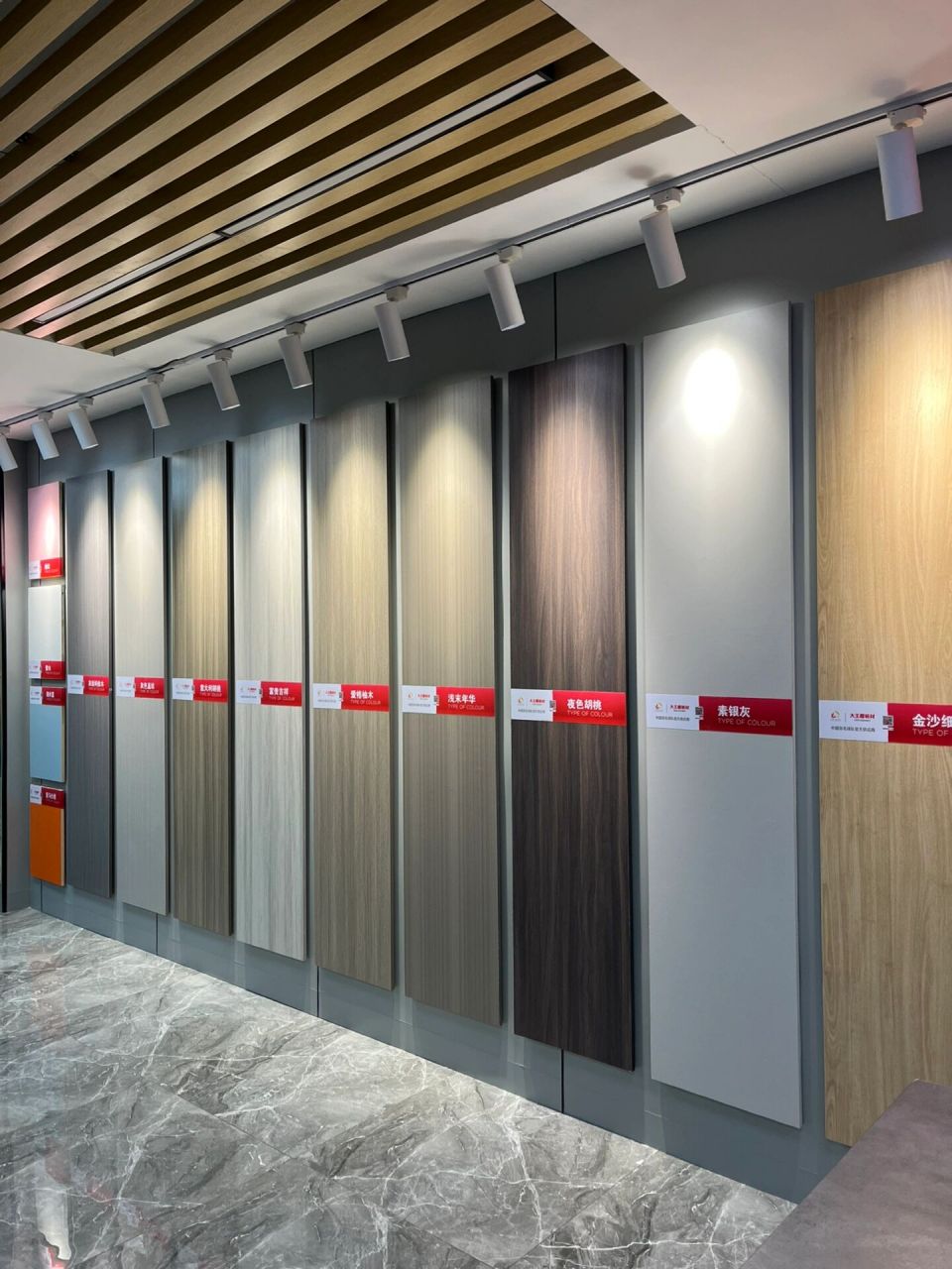 大王椰市场卖的最好的几款板材色卡.