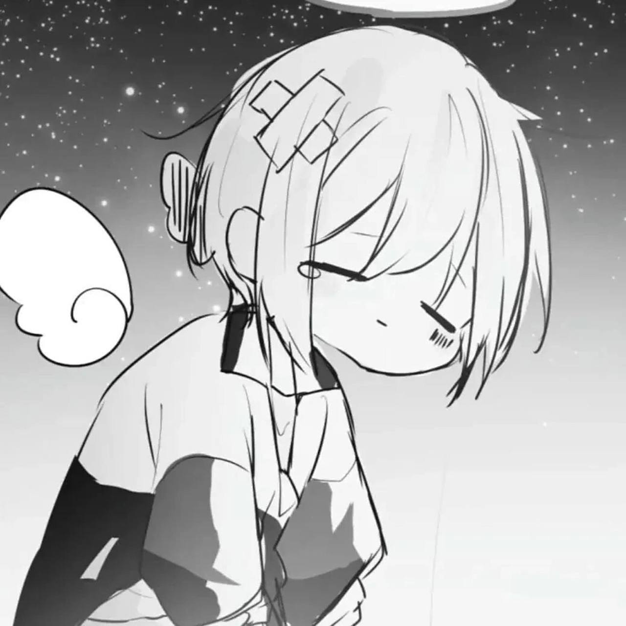 暗系高冷动漫女生头像1 不知道是不是原创,抱图吱一声