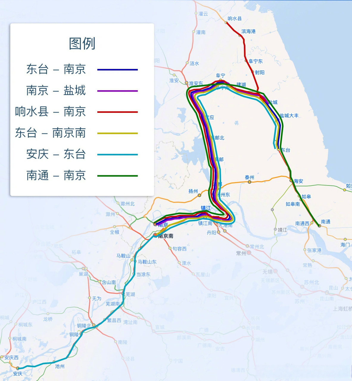 連接徐宿淮鹽鐵路和連淮揚鎮鐵路的寧鹽聯絡線(貢興聯絡線)於8月2日