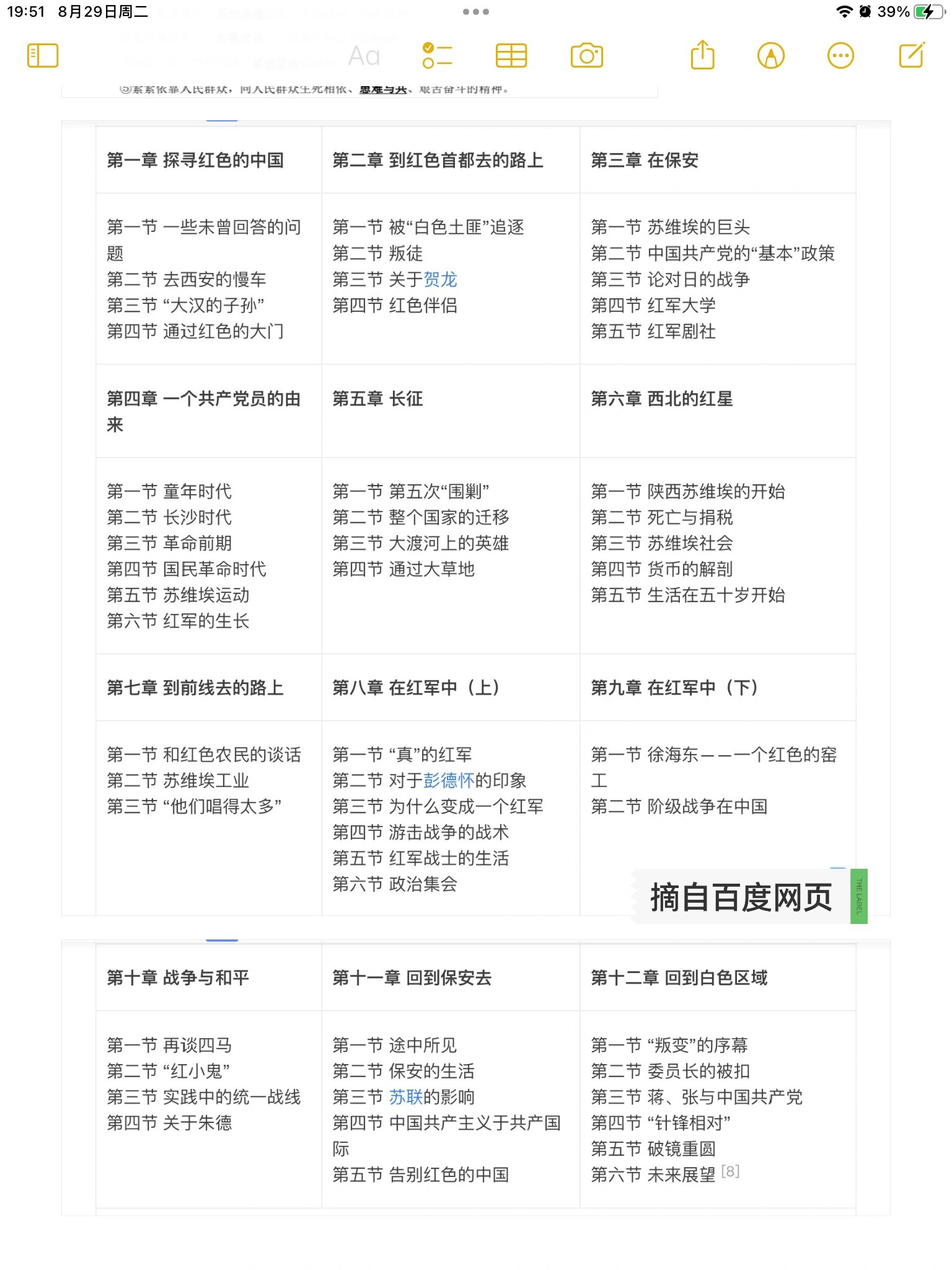 红星照耀中国八上名著阅读考点77人物档案