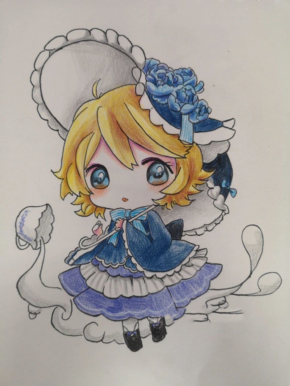 动漫人物手绘教程 我的世界q版 适合零基础 课堂示范画 适合三四年级