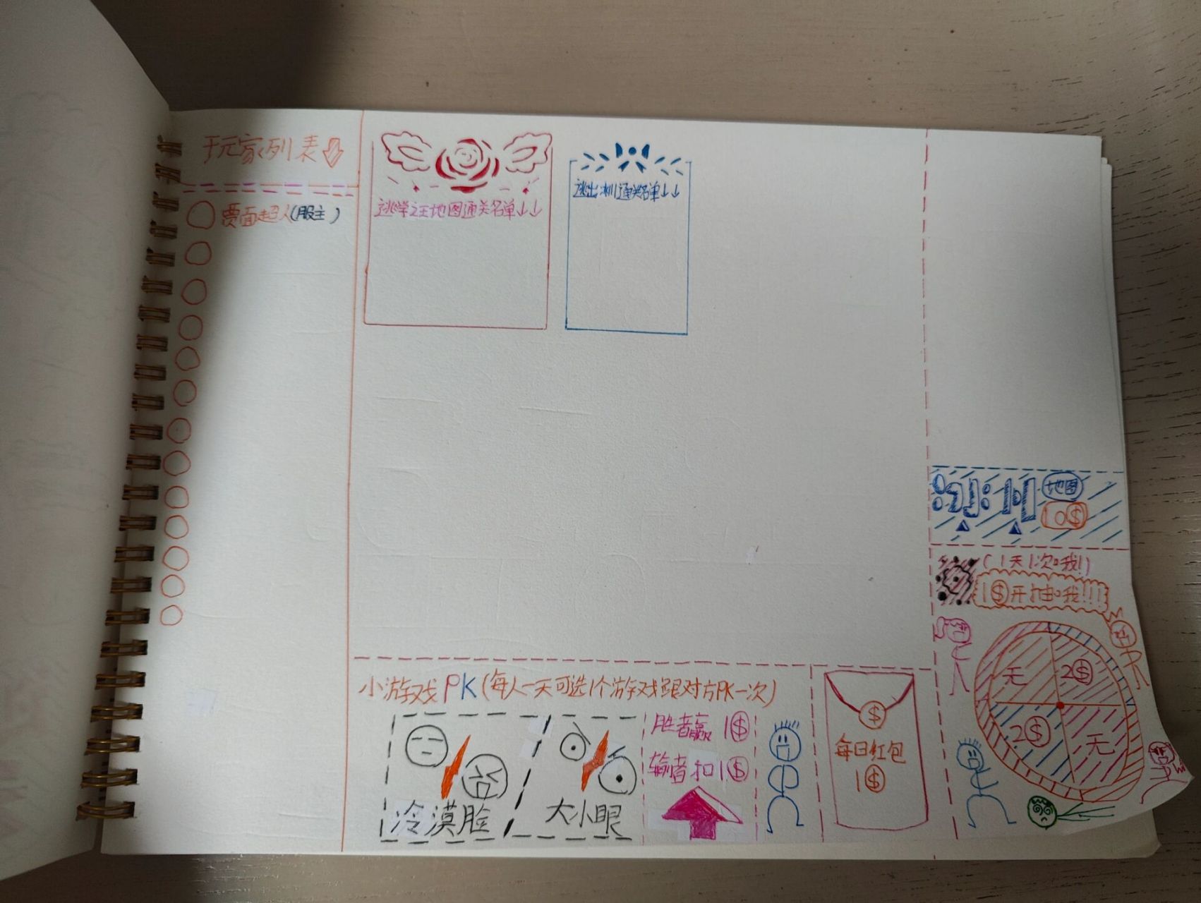 纸上自制游戏分享系列(1) 小学生做的,不容易,给个免费的👍🏻