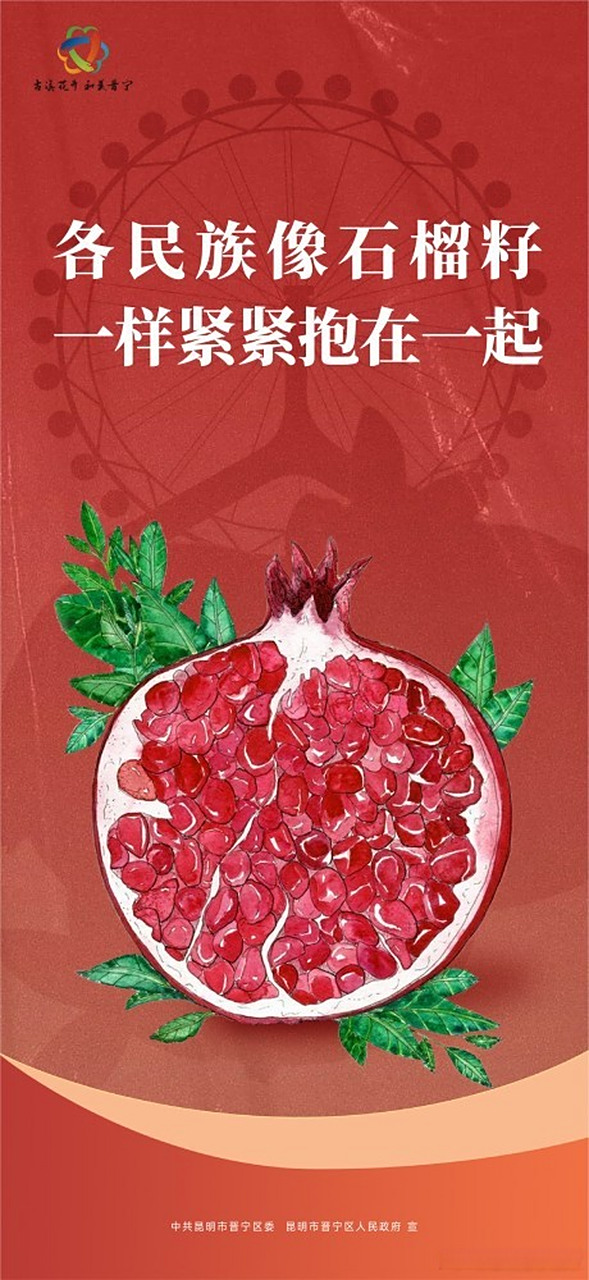 民族团结进步示范创建#【各民族像石榴籽紧紧抱在一起】