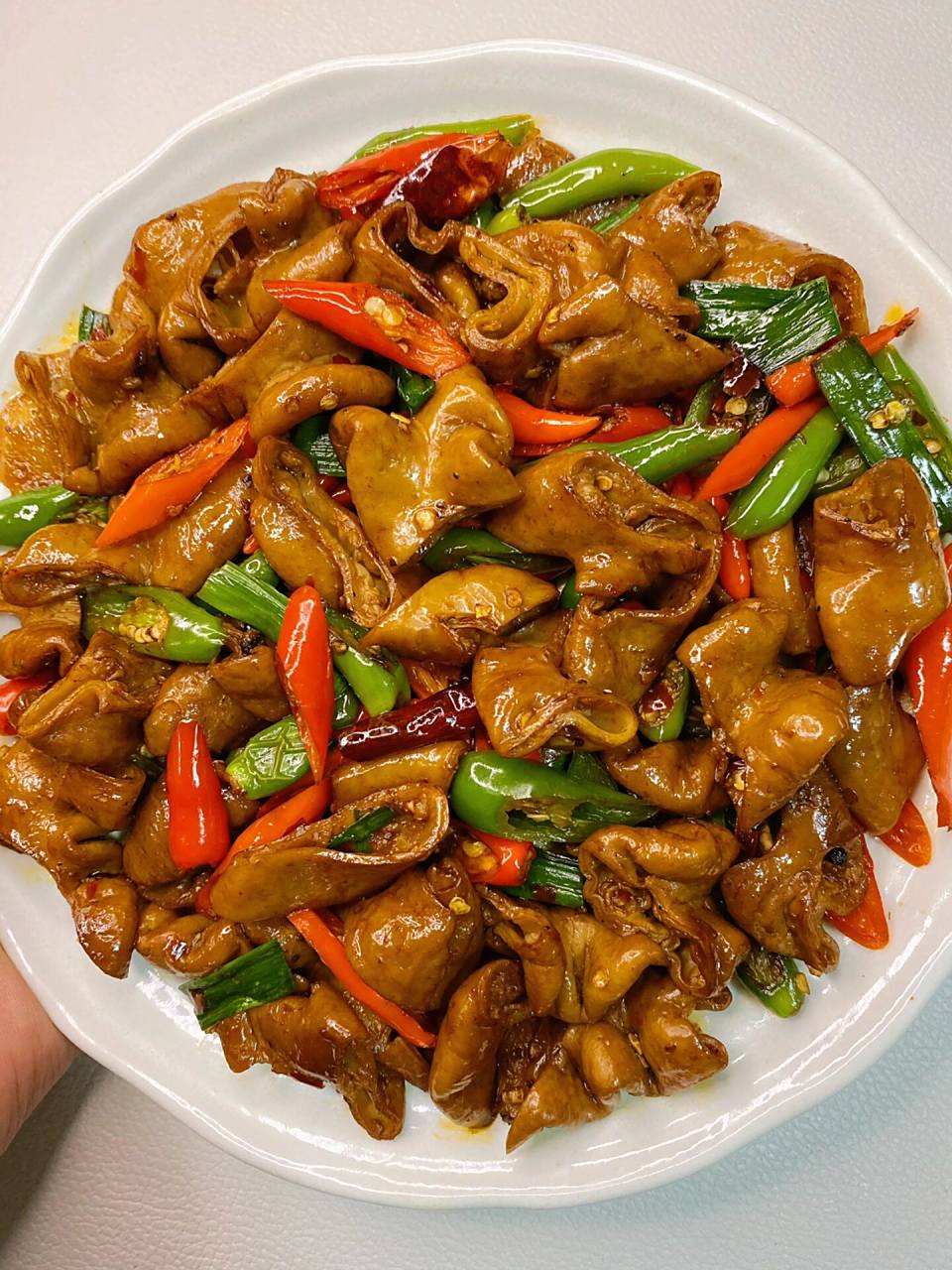 爆炒肥肠  香辣过瘾有嚼劲 超级下饭 爱吃肥肠的宝子们一定要试试哦!