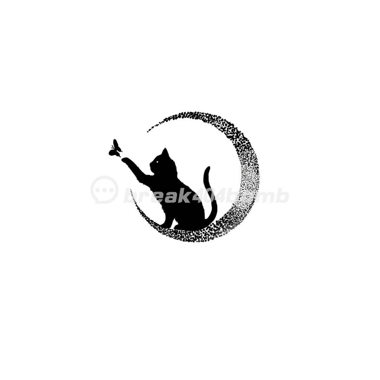 可爱小清新猫咪纹身手稿丨猫纹身 小猫咪也不知道它会掉毛,它只是想蹭