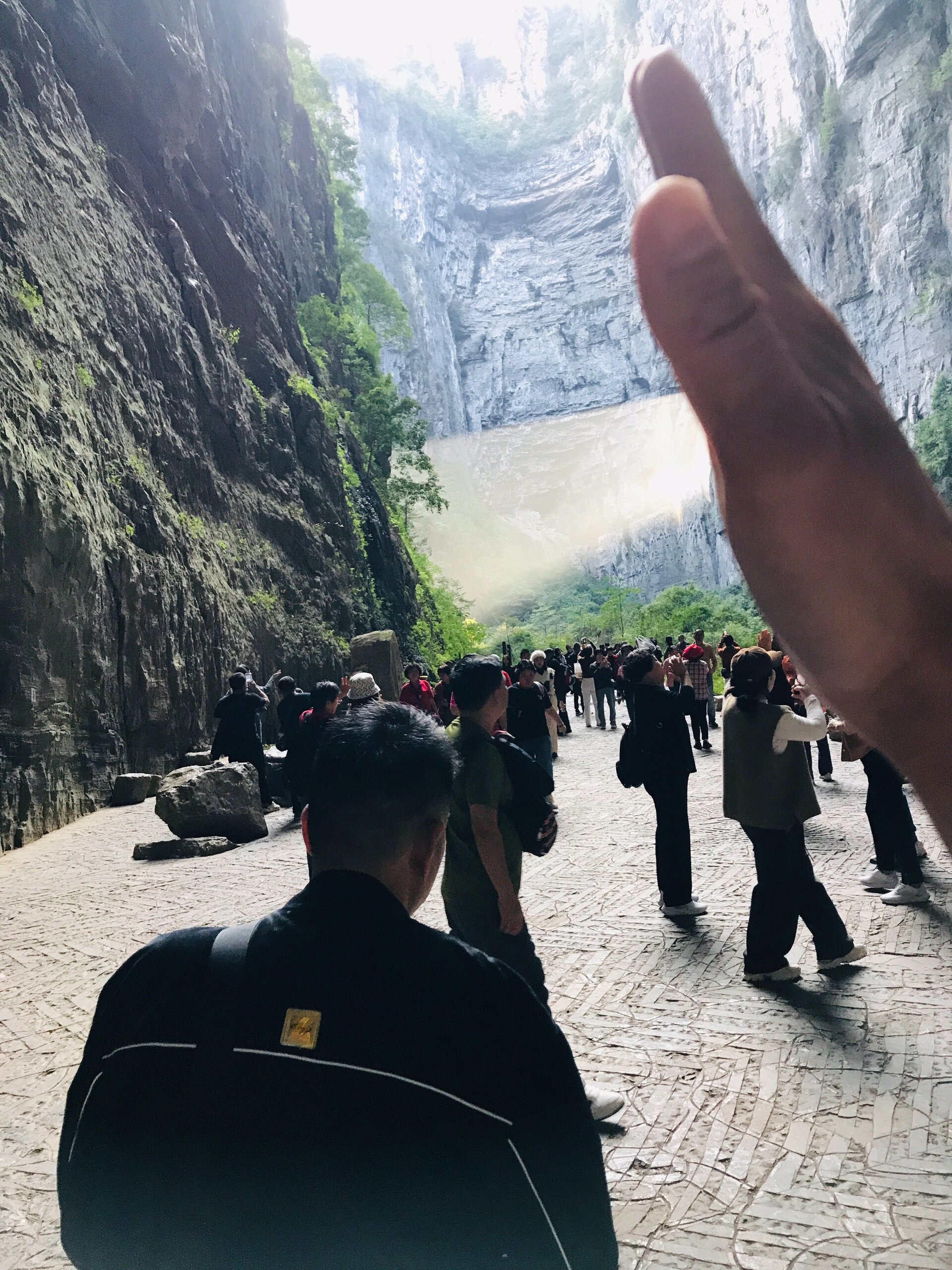 重庆仙女镇,天生三桥,堪称一绝