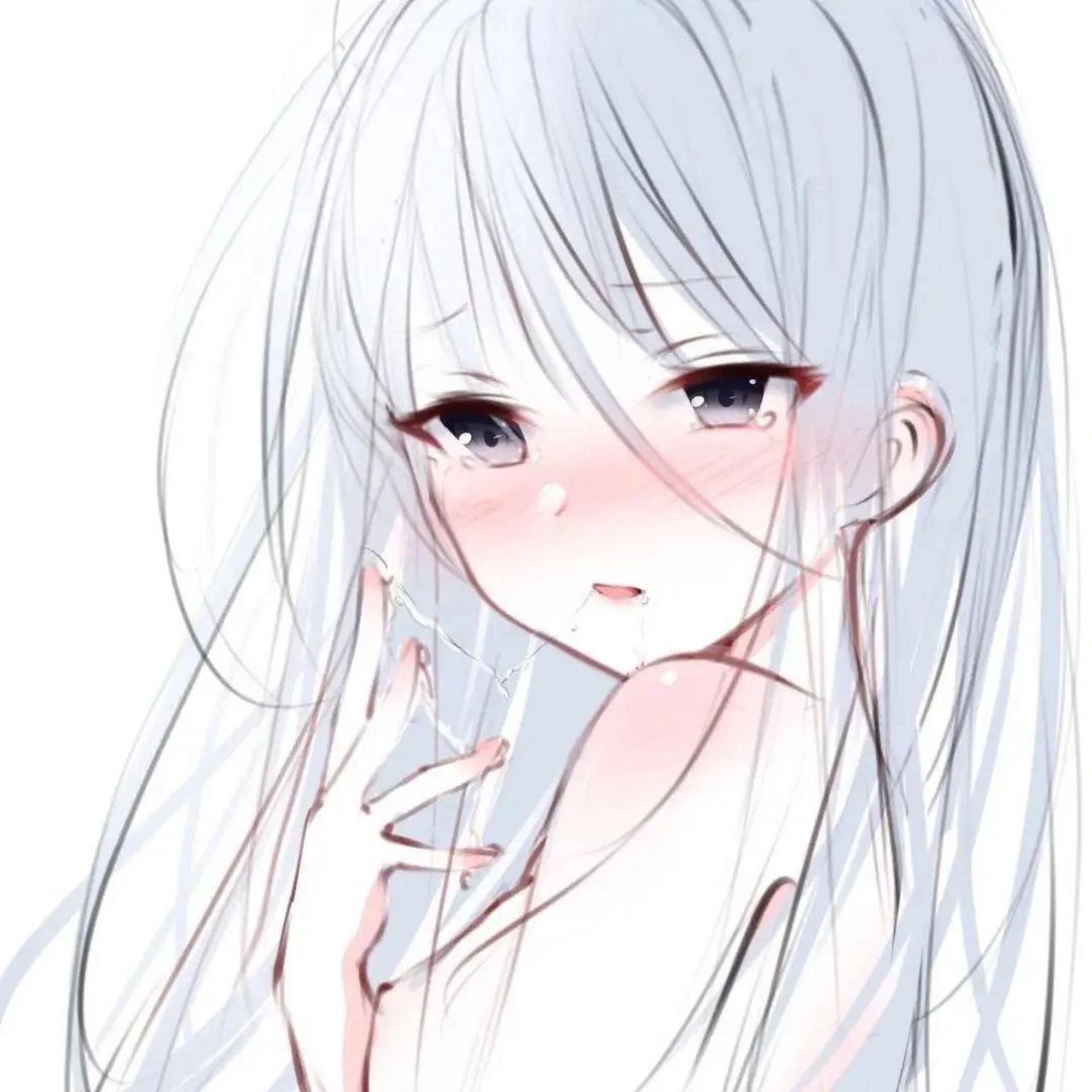 蓝色系动漫女头 动漫女头