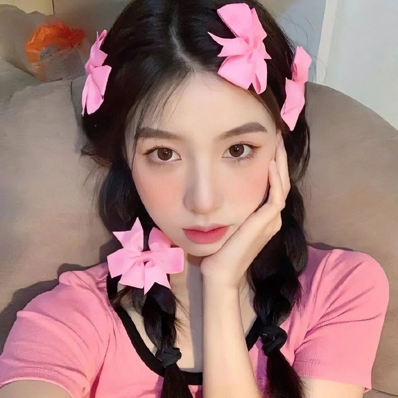 粉色系温柔女生头像 超级温柔的女生头像来啦 粉色系好看高级感 图片