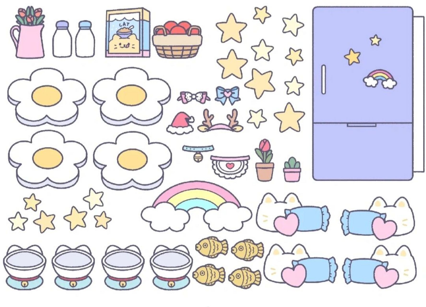 猫咪宠物店安静书可打印素材