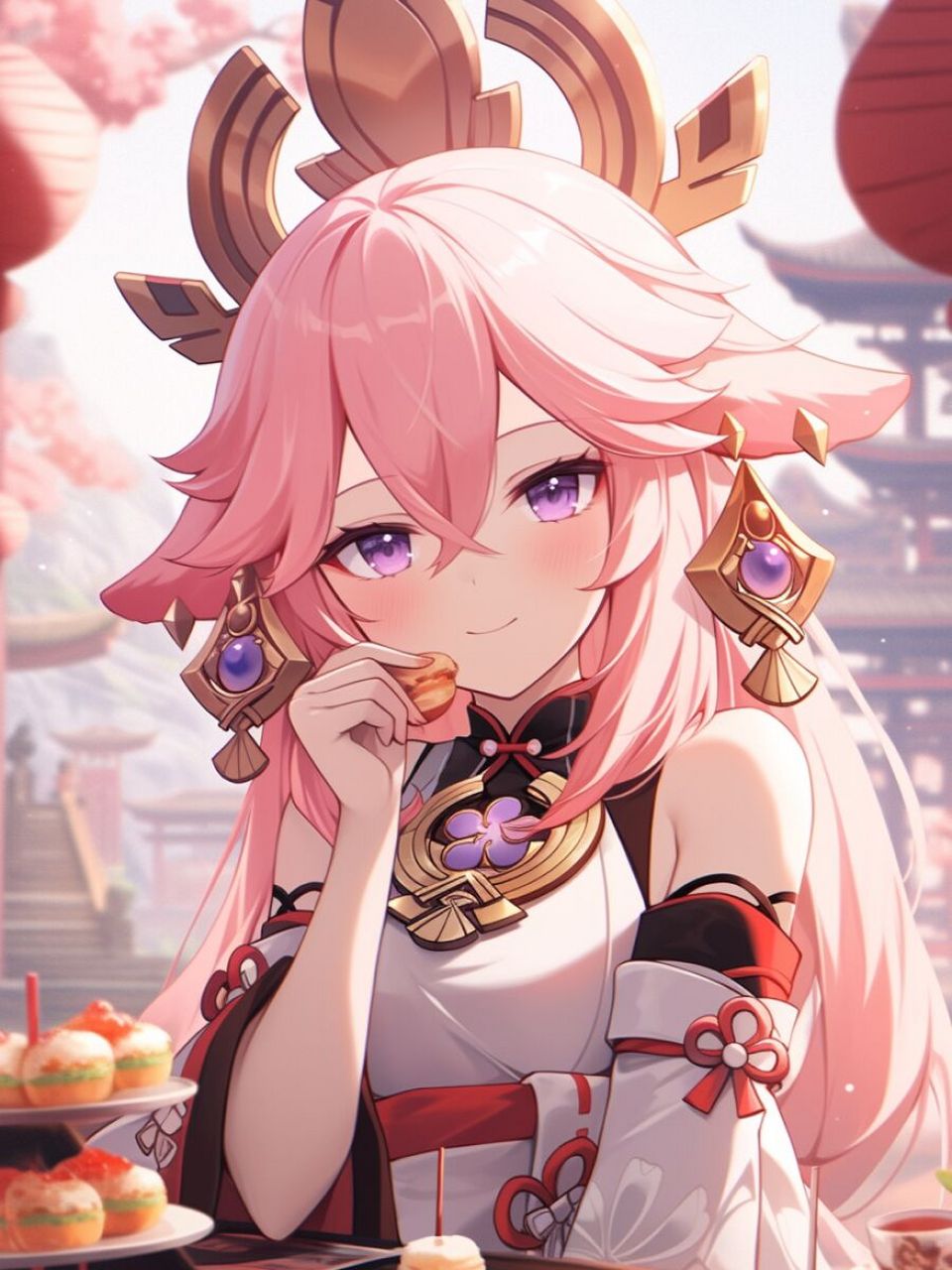 【原神壁纸】八重神子丨浮世百生姿part3 (含完整咒语)左下角进入