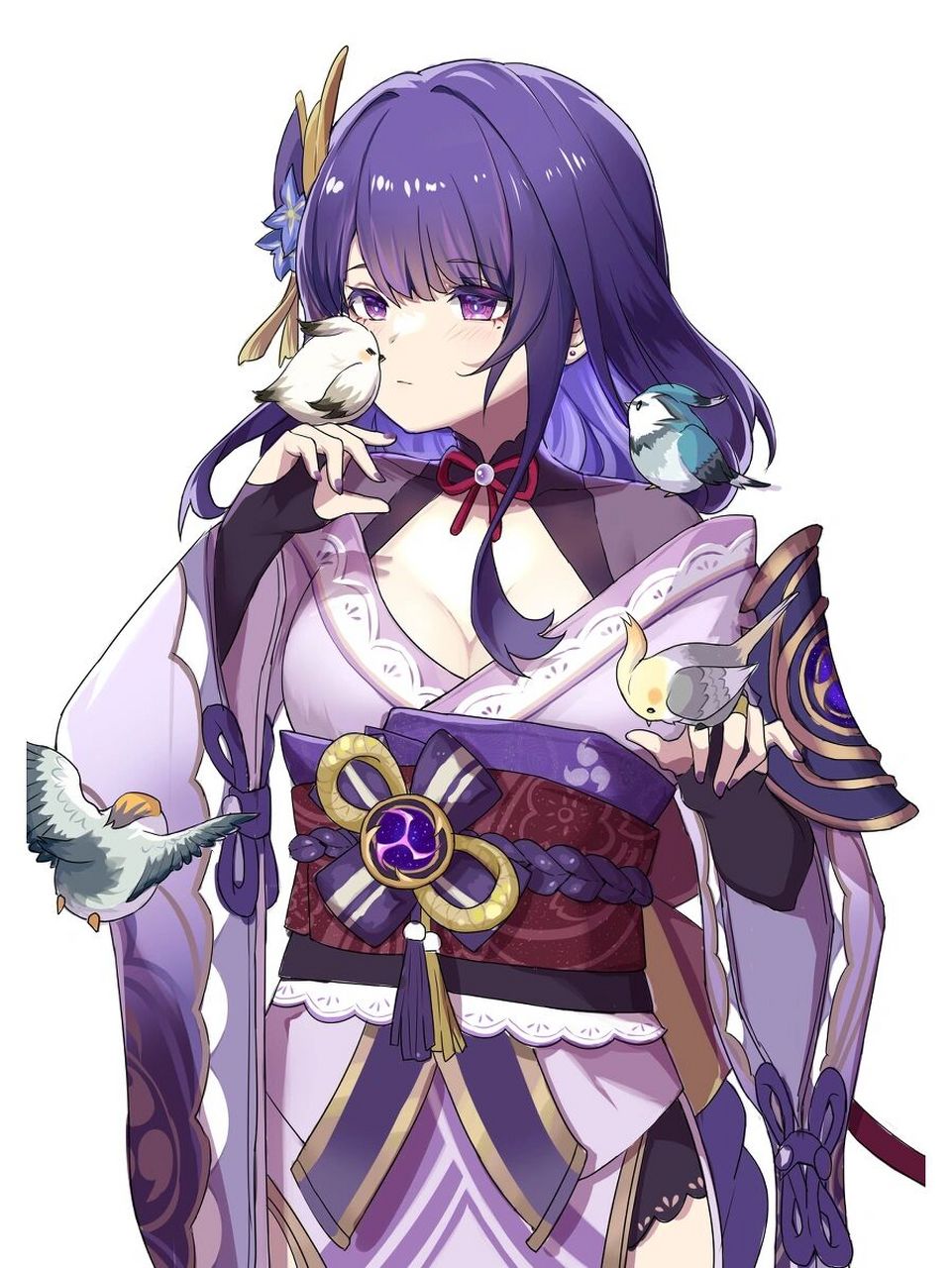 二次元美图|《原神》雷电将军 获取原图请私信我,侵删