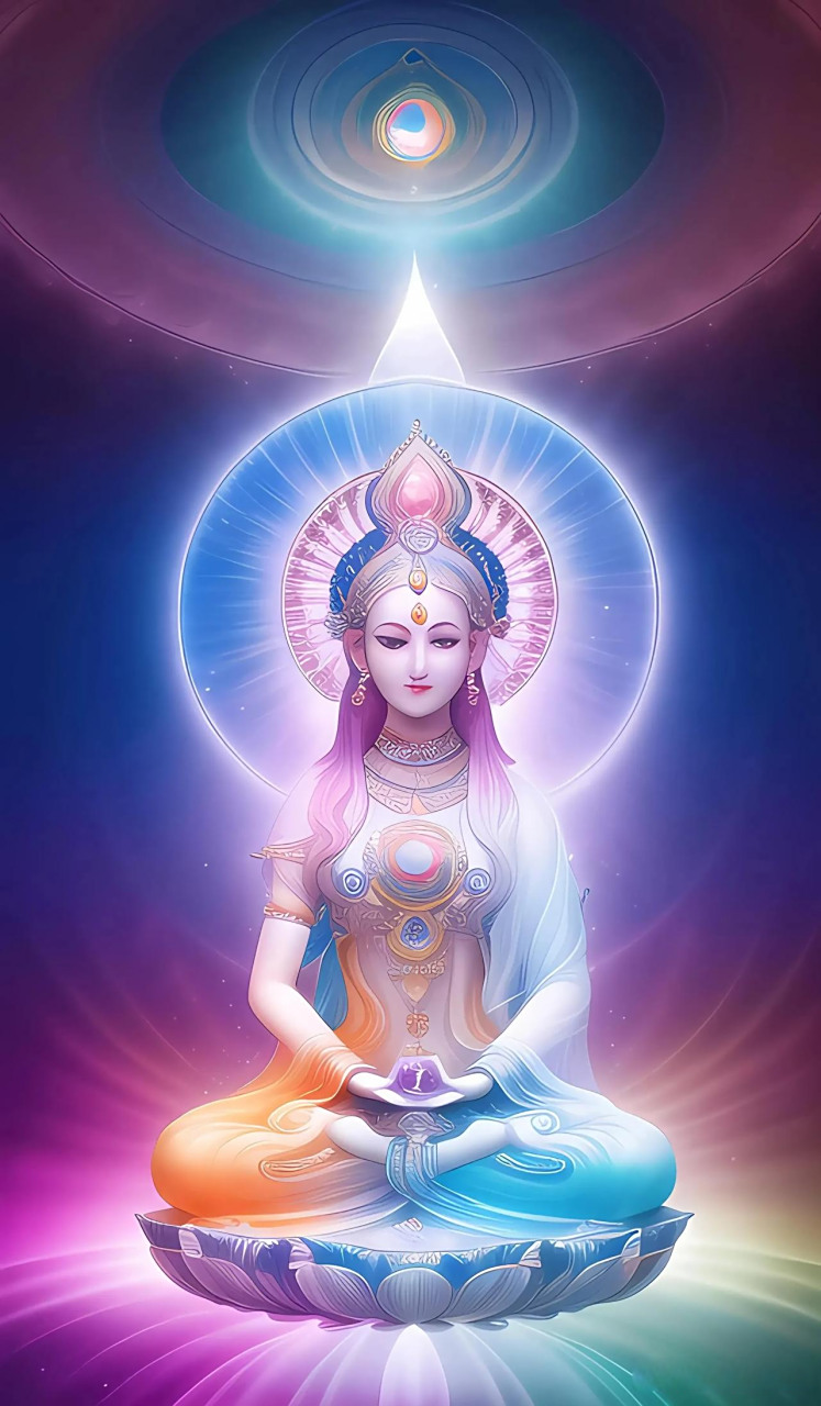 ai二次元绘画关键词分享 关键词: 美丽的光谱,观世音,杏花眼,眼角美丽