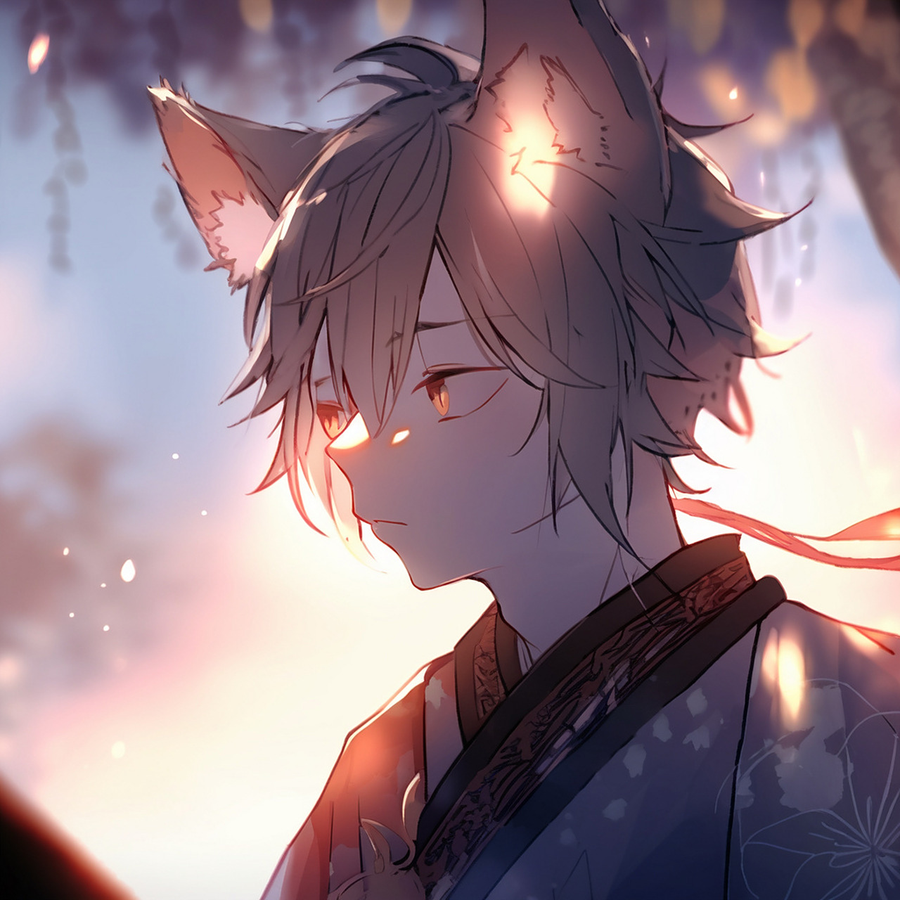 男生头像|猫耳少年 喜欢的话可以用来当头像不要用来发作品