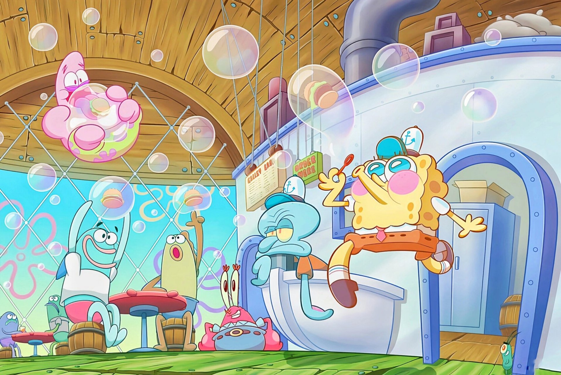 ipad壁纸‖海绵宝宝派大星99 90海绵宝宝:营救大冒险 9715