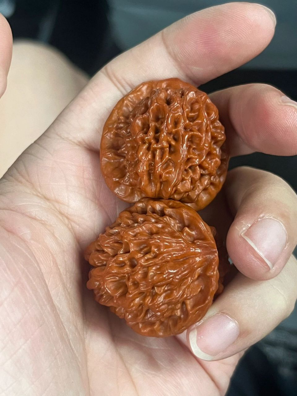 平谷九龙 新核桃到了   我到要看看九龙皮质有没有秦闷个好