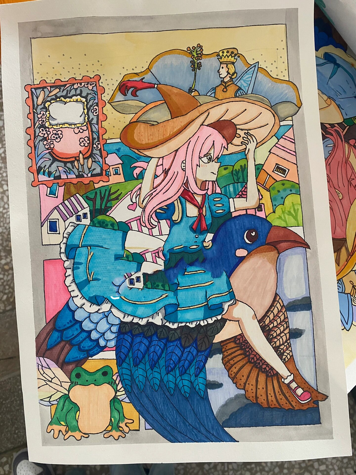 童话故事/拇指姑娘主题绘画