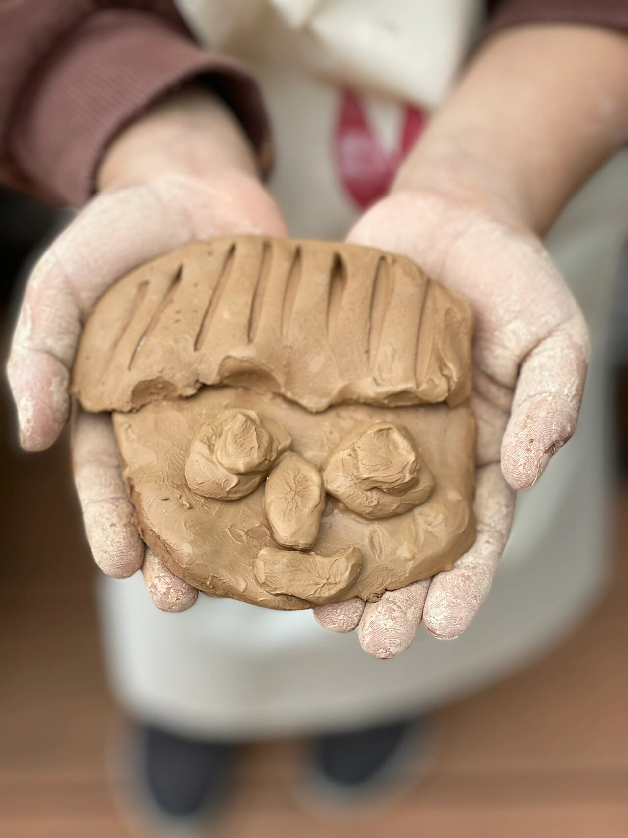 幼儿园陶艺|泥塑作品之我自己 陶艺中心幼儿作品分享