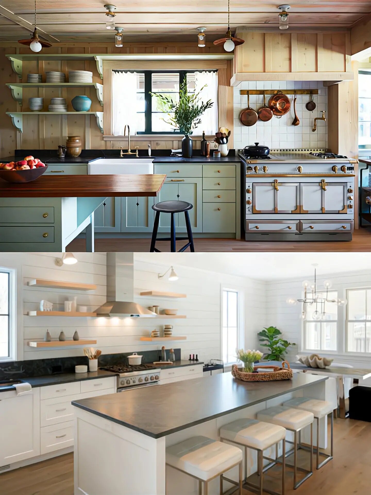 简欧厨房设计~ 装修不止现代风, 色彩不止黑白灰, 喜欢欧式复古田园感