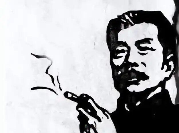 我对鲁迅在自己墙上抽烟无意见周树人先生你看到了吗,就算弃医从文也